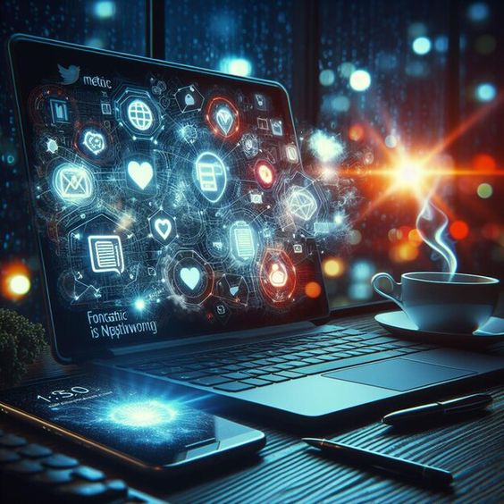 from klickpin cf neatly arranged laptop on table