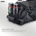 hack athletics 30l duffle gym bag for men & women – water resistant sports, travel & fitness bag with wet pocket, multiple compartments, durable polyester, and adjustable shoulder strap