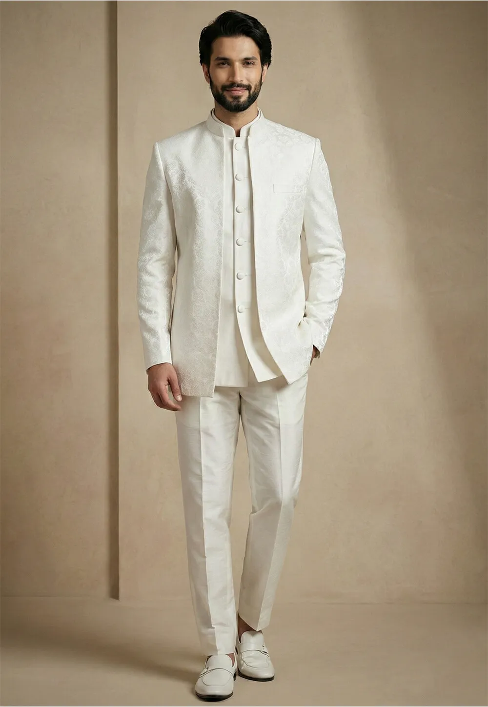 royal white jodhpuri suit