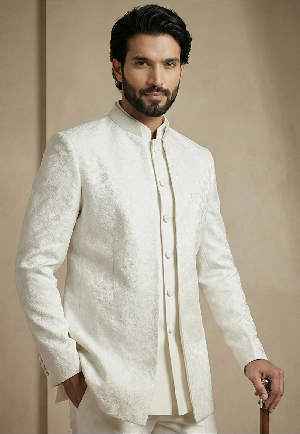 royal white jodhpuri suit