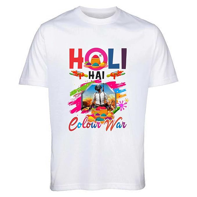 colorful holi festival t shirt